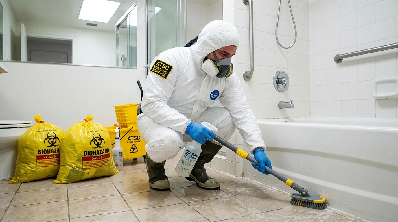 Decontamination equipment deployed for Blood Cleanup in Hacienda Heights